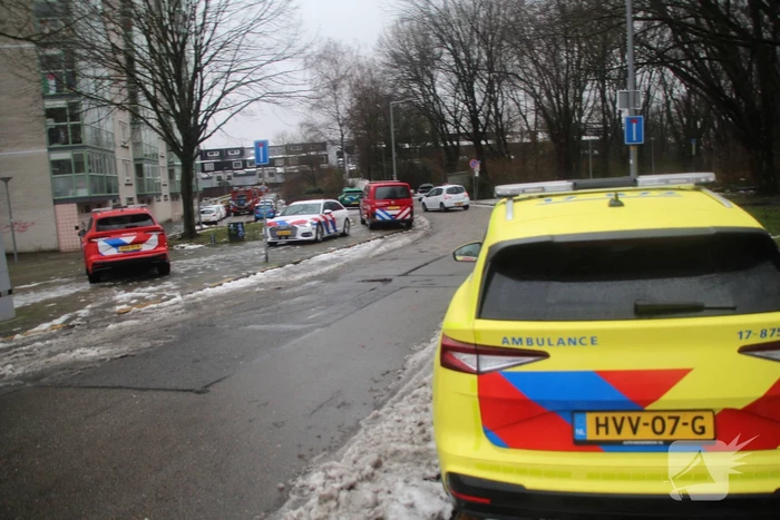 Zeer grote brand in zorgflat