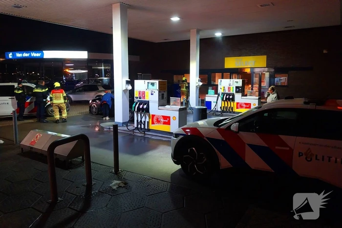 Rookontwikkeling bij tankstation