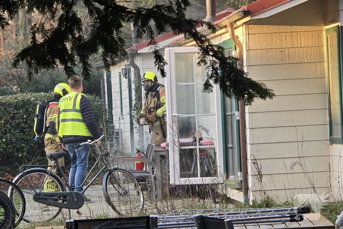 Dikke rookwolken bij brand in Duinrell