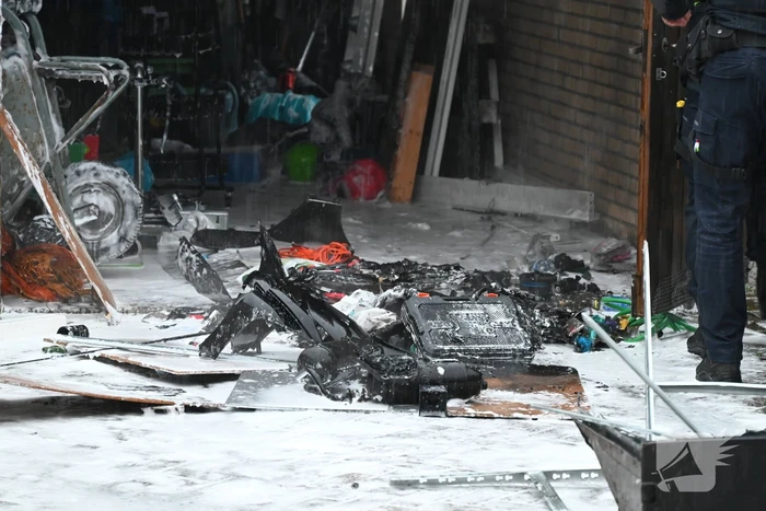 Brand in schuur geblust