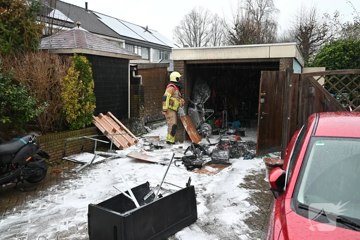 Brand in schuur geblust
