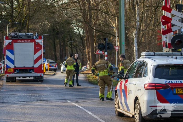 Hulpdiensten in actie na spoorongeval