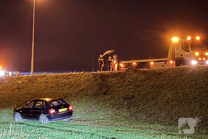 Bestuurder spoorloos na ongeval