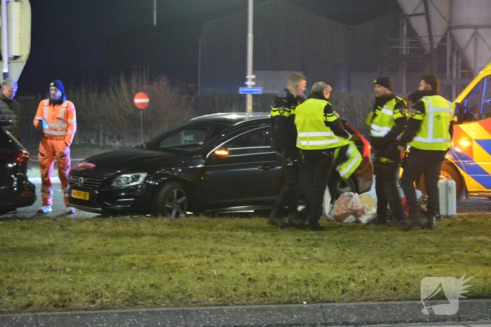 Ongeval tussen twee voertuigen bij wegrestaurant