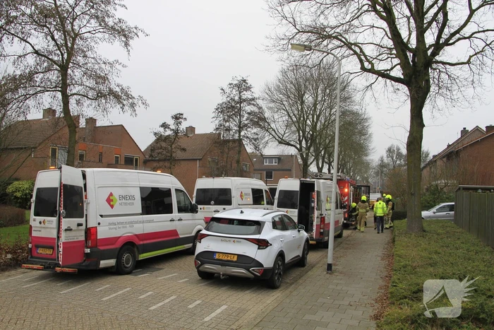 Gasleiding geraakt tijdens graafwerkzaamheden