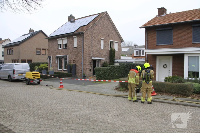Gasleiding geraakt tijdens graafwerkzaamheden