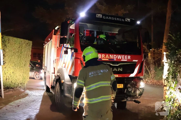Brand in schoorsteen van villa