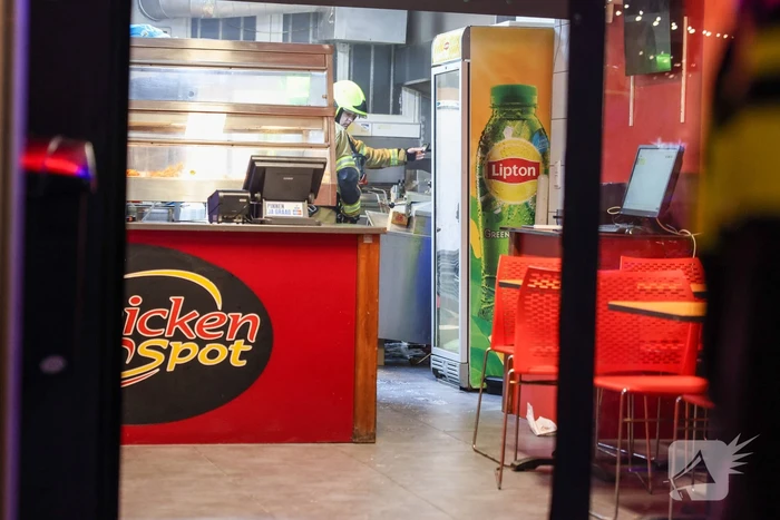 Rookontwikkeling door brand in fastfoodrestaurant