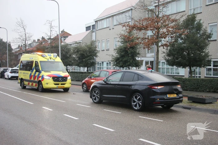 Kettingbotsing met drie voertuigen