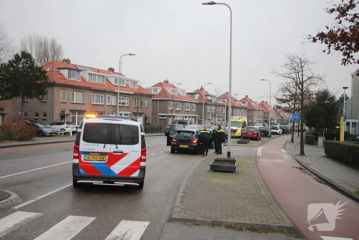 Kettingbotsing met drie voertuigen