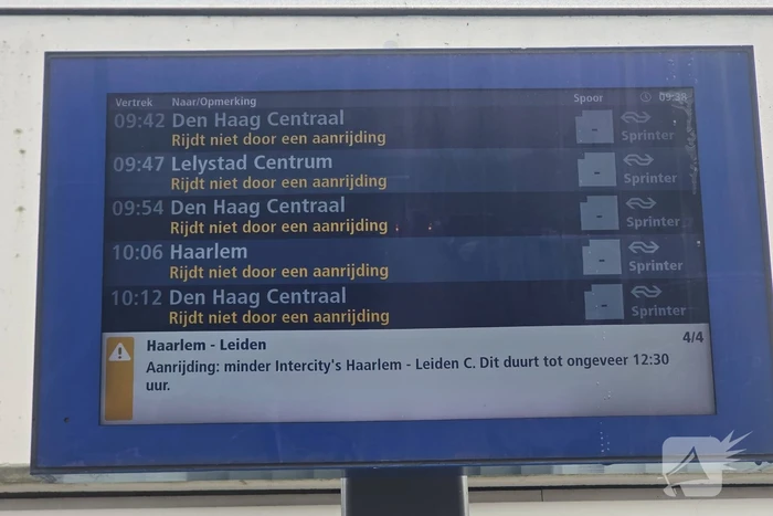 Aanrijding tussen trein en persoon
