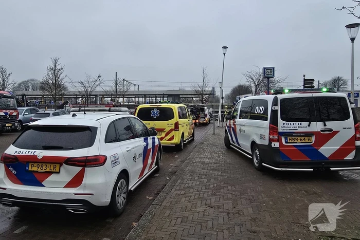 Aanrijding tussen trein en persoon