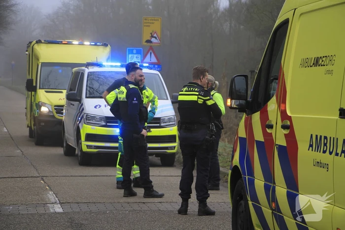 Fietser raakt onwel op grens tussen België en Nederland