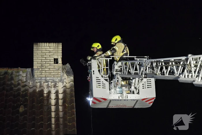 Complexe schoorsteenbrand in een woning