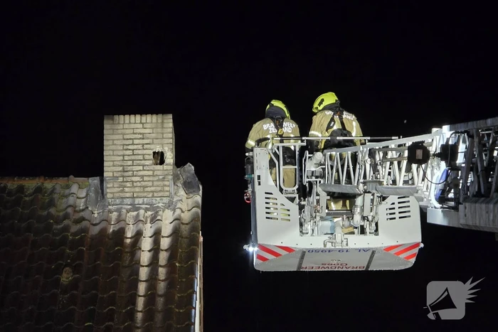 Complexe schoorsteenbrand in een woning