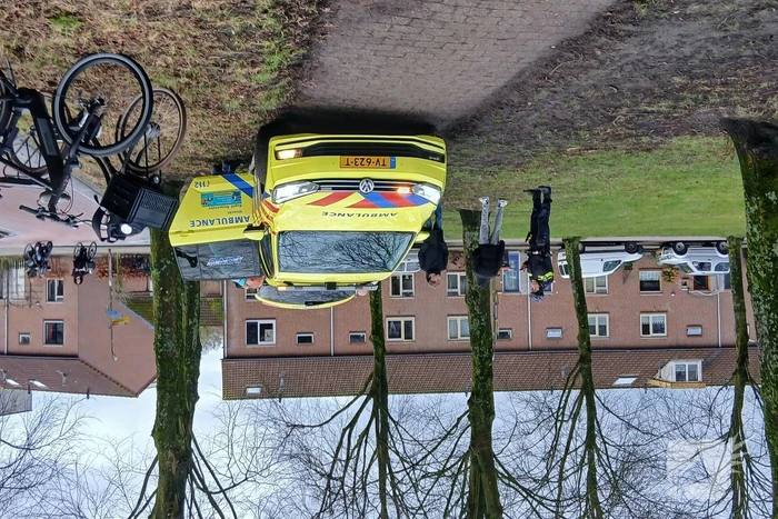 Hoofdletsel na botsing tussen fietsers