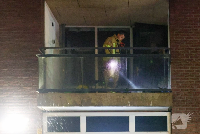 Bouwbrand op balkon geëindigd zonder opzet