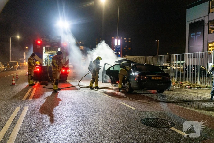 Brand veroorzaakt afsluiting van straat