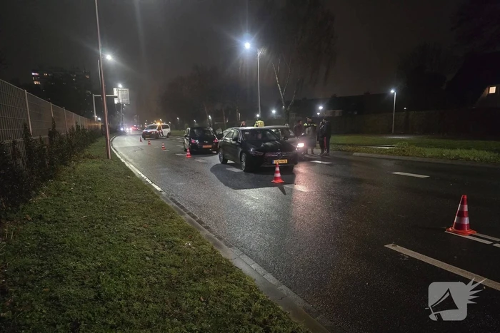 Vier voertuigen betrokken bij kettingbotsing