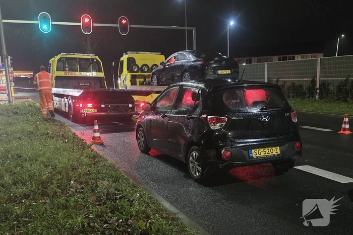 Vier voertuigen betrokken bij kettingbotsing