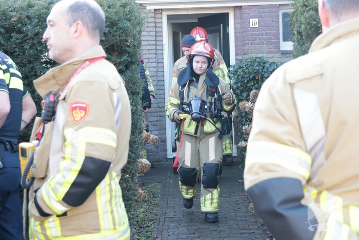 Woningbrand leidt tot redding van kat