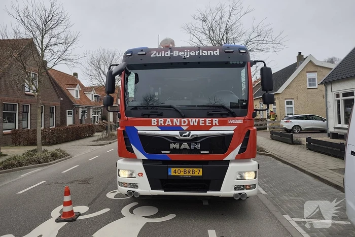 Gasleiding geraakt tijdens werkzaamheden