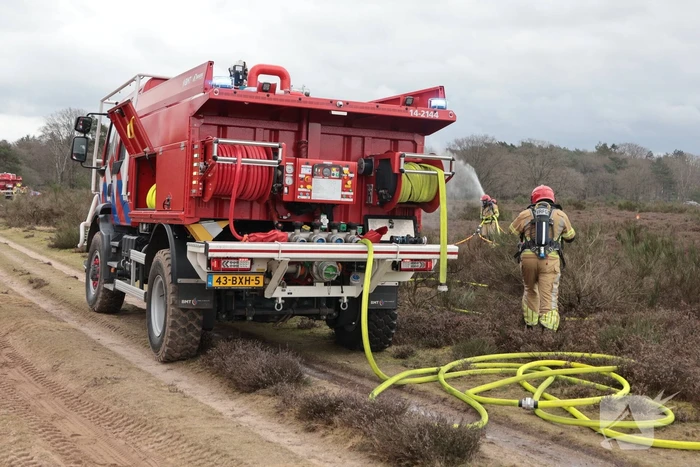 Brandweer houdt grootscheepse natuurbrand oefening