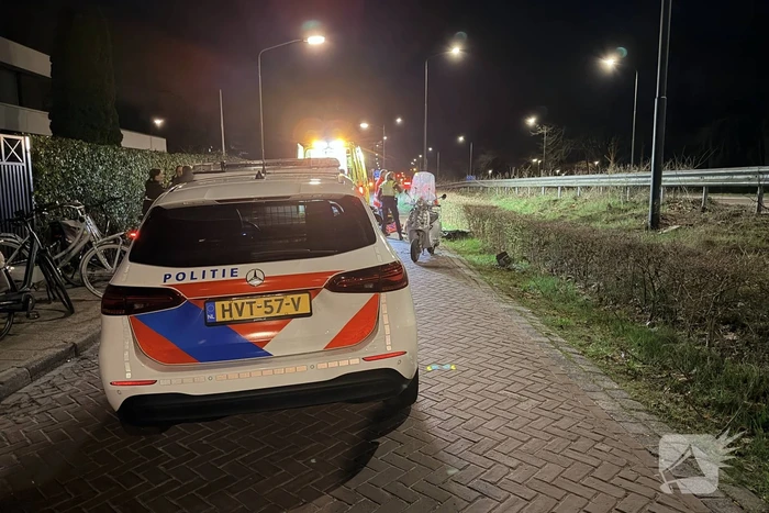 Fietser gewond bij aanrijding met scooter