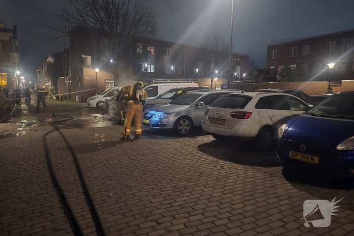 Opzet bij brandende bestelbus