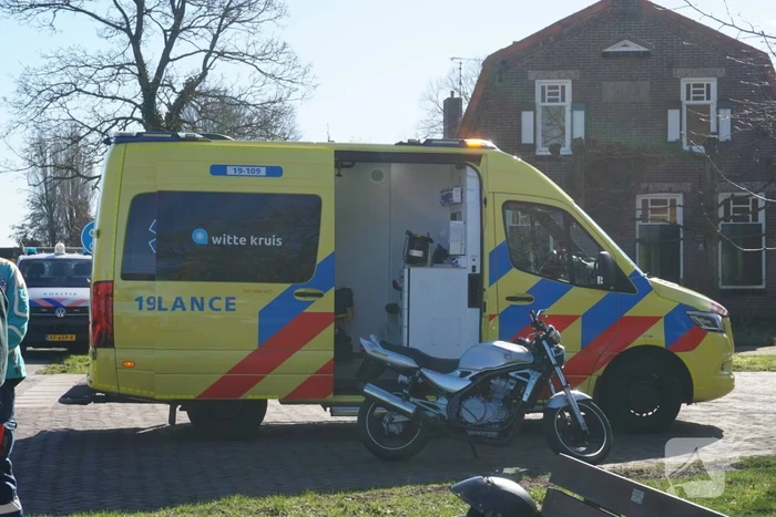 Ongeval met motorrijder leidt tot spoedhulp