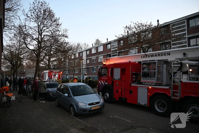 Fiets in portiek veroorzaakt brand