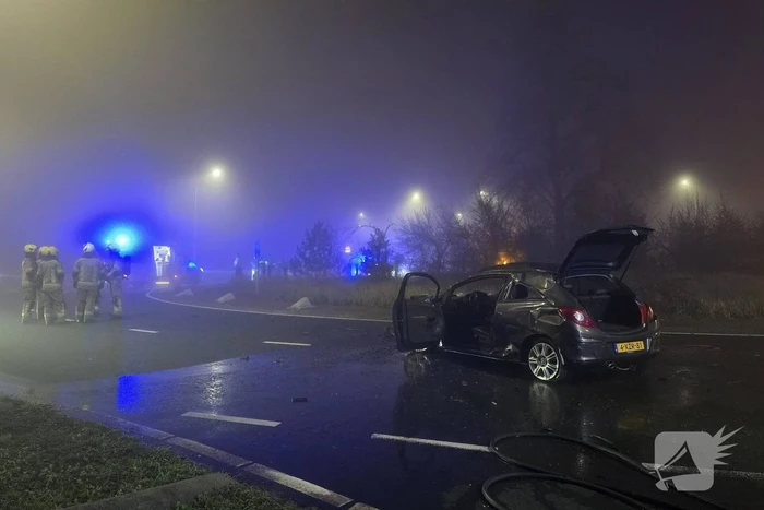 Zwaargewonde na hevige crash tijdens achtervolging
