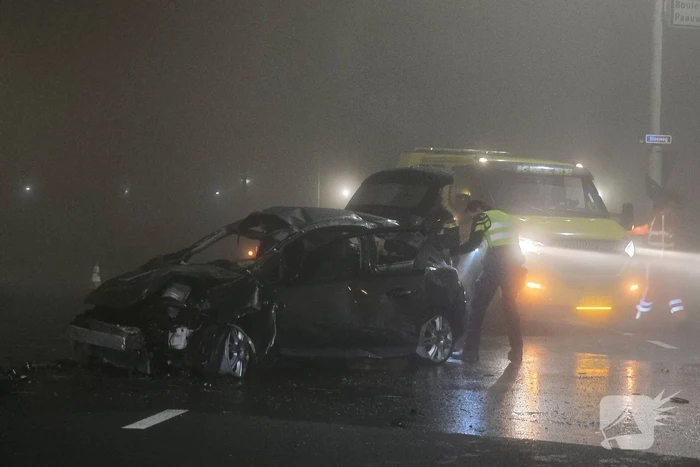 Zwaargewonde na hevige crash tijdens achtervolging