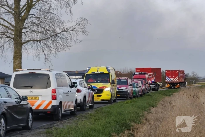 Brand in loods veroorzaakt grote rookontwikkeling