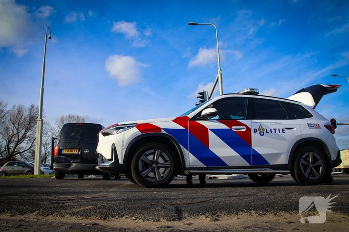Kop-staart botsing na te laat remmen