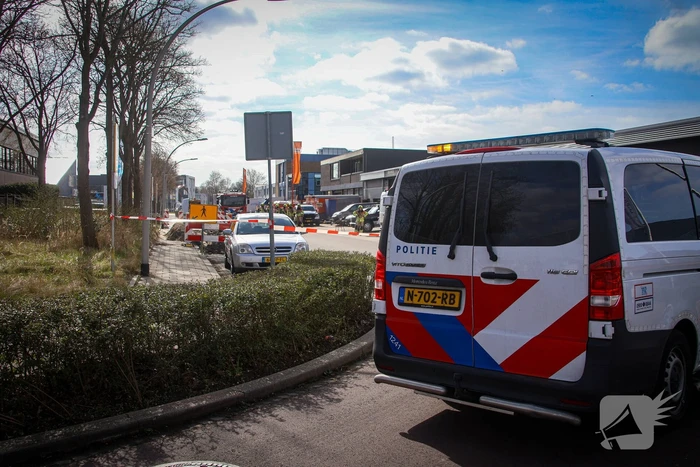 Grote gasleiding geraakt tijdens graafwerkzaamheden