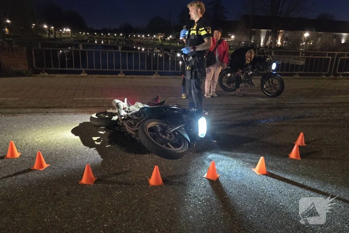 Motorrijder na ongeval op de vlucht