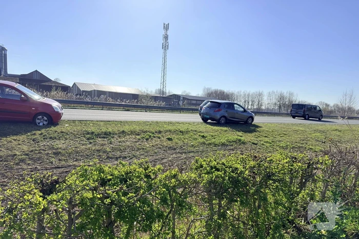 Ketting op weg zorgt voor lekke band