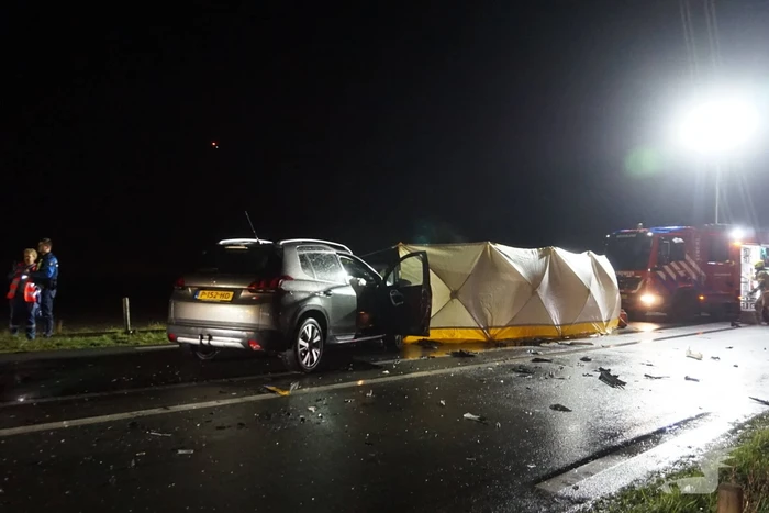 Ernstig ongeval met drie voertuigen