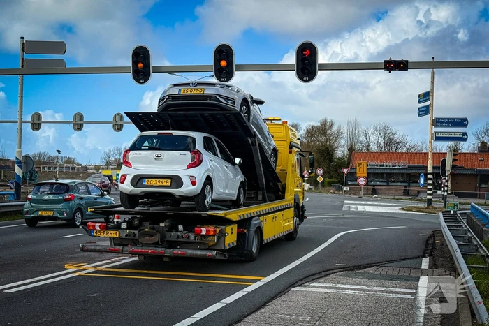 Flinke botsing op drukke weg veroorzaakt extra verkeersdrukte