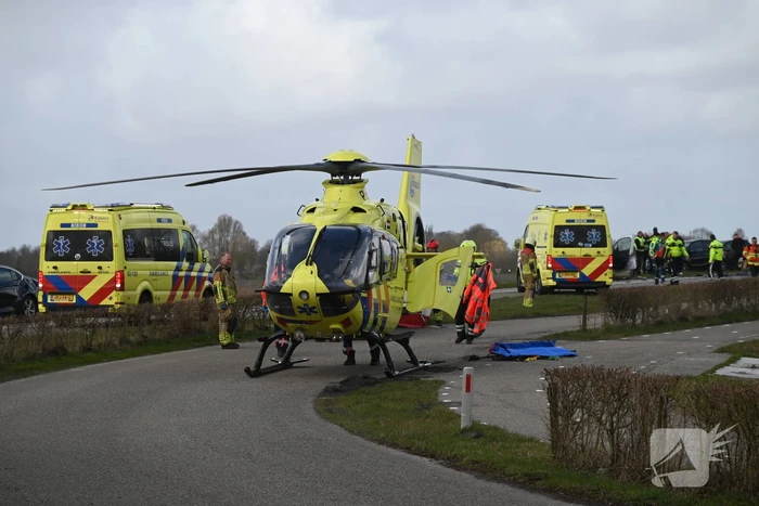 Zwaargewonde na ernstige aanrijding