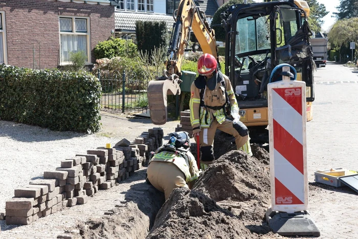 Gaslekkage tijdens graafwerkzaamheden