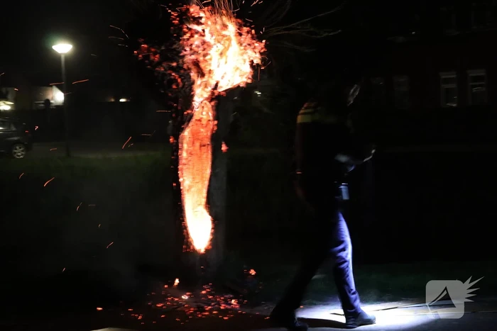 Buitenbrand door brandstichting in Lelystad