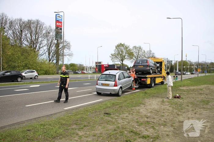 Ongeval met meerdere beschadigde voertuigen