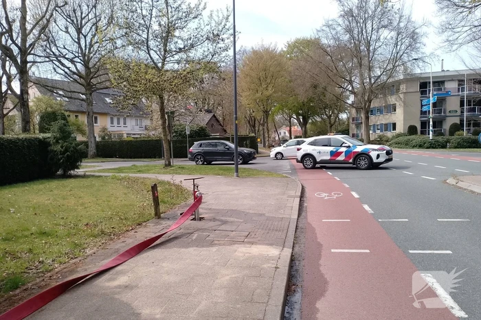 Grote coniferenhaag vliegt in brand