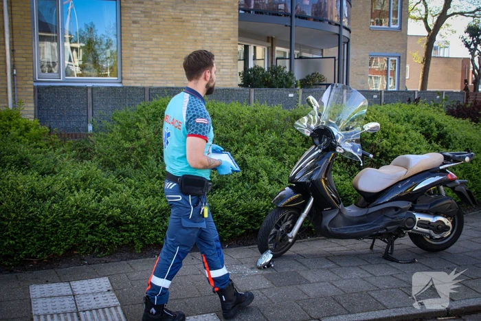 Ongeval tussen auto en motorscooter