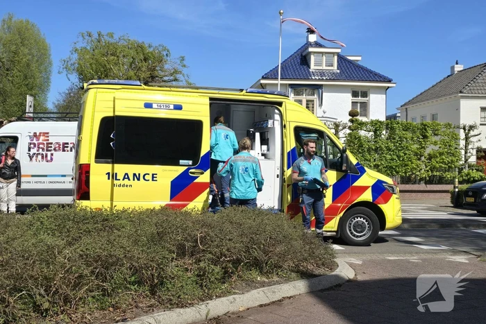 Ongeval tussen auto en motorscooter
