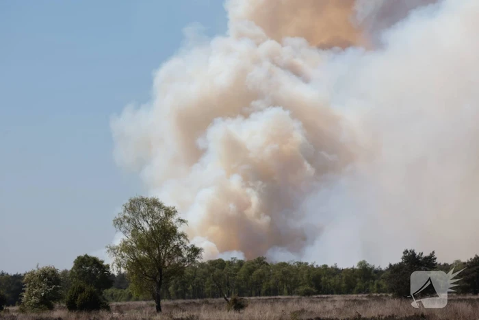 Grote brand op oefenterrein defensie