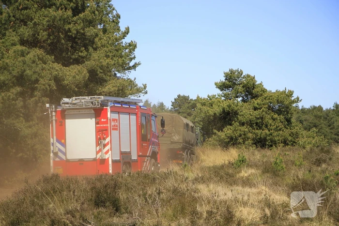 Heidebrand op oefenterrein Defensie snel opgeschaald