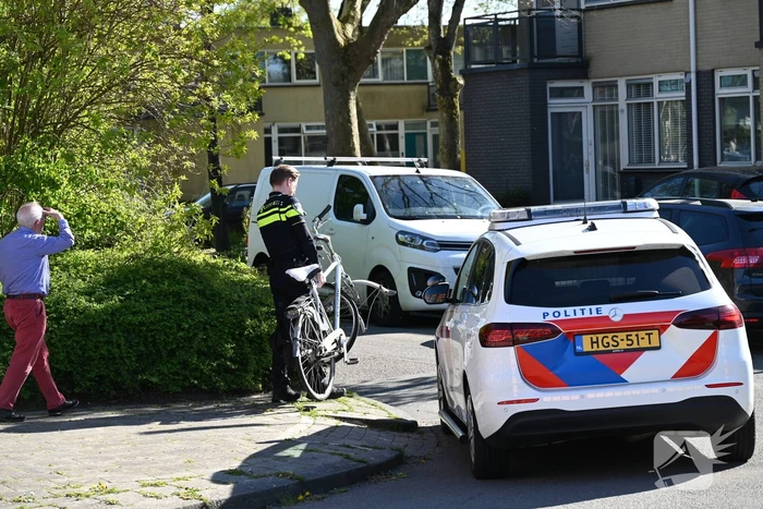 Fiets fors beschadigd na botsing